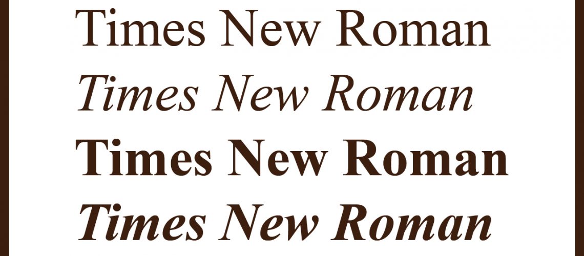tipografía times new roman